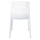 Kit 4 Cadeiras Gruvyer Empilhavel Branco Sala Cozinha Jantar