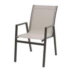 Kit 4 Cadeiras Guarujá Rivatti Em Aluminio Amêndoa Com Tela M