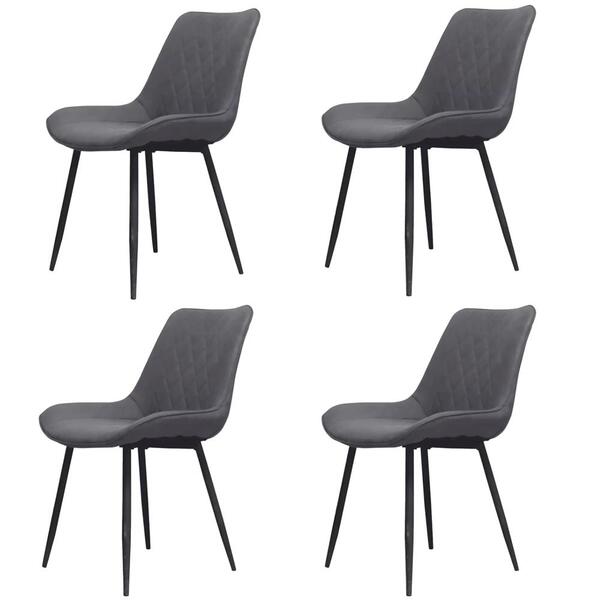 Kit 4 Cadeiras Haifa Lívia Fratini Revestido Em Poliuretano (