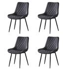 Kit 4 Cadeiras Haifa Lívia Fratini Revestido Em Poliuretano (
