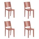 Kit 4 Cadeiras Hydra Plus Em Polipropileno Kappesberg - Terra