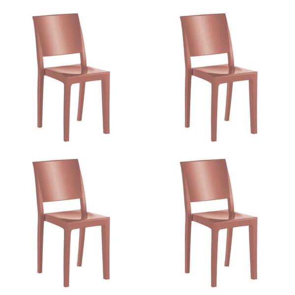 Kit 4 Cadeiras Hydra Plus Em Polipropileno Kappesberg - Terra