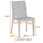 Kit 4 Cadeiras Ibiza Fratini Empilhavel Inmetro Proteção Uv E