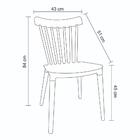 Kit 4 Cadeiras Janaína Midi Rivatti Polipropileno Verde Menta