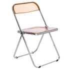 Kit 4 Cadeiras Jantar Design Dobrável Cristal Acrílico Transp