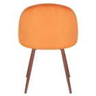 Kit 4 Cadeiras Jantar Estofada Maite Sedona Veludo Pêssego