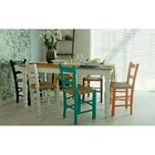 Kit 4 Cadeiras Lagiana Pequenas Eucalipto Azul Assento Palha