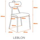 Kit 4 Cadeiras Leblon Fratini Madeira Revestido Em Tecido Nud