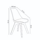 Kit 4 Cadeiras Leda Joly Rivatti Polipropileno Branco Base Ma