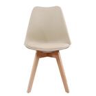 Kit 4 Cadeiras Leda Joly Rivatti Polipropileno Nude Base Made