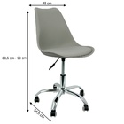 Kit 4 Cadeiras Leda Office Luisa Saarinen Estofada Base Girat