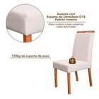 Kit 4 Cadeiras Madeira Maciça E Estofada Bella Espresso Móvei