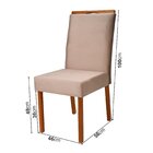 Kit 4 Cadeiras Madeira Maciça E Estofada Bella Espresso Móvei