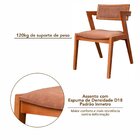 Kit 4 Cadeiras Madeira Maciça E Estofada Ímola Authentic Espr