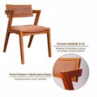 Kit 4 Cadeiras Madeira Maciça E Estofada Ímola Authentic Espr