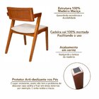 Kit 4 Cadeiras Madeira Maciça E Estofada Ímola Authentic Espr
