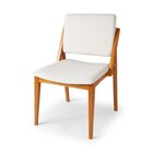 Kit 4 Cadeiras Madeira Maciça Encosto E Assento Estofado Ugan