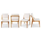 Kit 4 Cadeiras Madeira Maciça Encosto E Assento Estofado Ugan