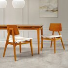 Kit 4 Cadeiras Madeira Maciça Encosto Multilaminadoe Assento