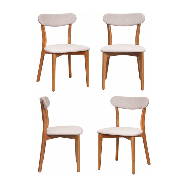 Kit 4 Cadeiras Madeira Maciça Estofadas Ceci Cabecasa Madeira
