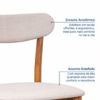 Kit 4 Cadeiras Madeira Maciça Estofadas Ceci Cabecasa Madeira