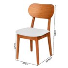 Kit 4 Cadeiras Madeira Maciça, Multilaminada E Estofada Letíc