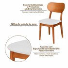 Kit 4 Cadeiras Madeira Maciça, Multilaminada E Estofada Letíc