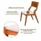 Kit 4 Cadeiras Madeira Maciça Multilaminada E Estofada Pérola