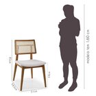 Kit 4 Cadeiras Madeira Maciça Palermo Encosto Tela Assento Es