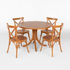 Kit 4 Cadeiras Madeira Sala De Estar Gourmet Katrina Paris Am