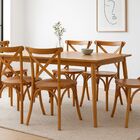 Kit 4 Cadeiras Madeira Sala De Estar Gourmet Katrina Paris Am