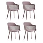 Kit 4 Cadeiras Marcela   Camurça