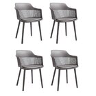 Kit 4 Cadeiras Marcela   Cinza