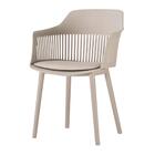 Kit 4 Cadeiras Marcela Rivatti Almofada Em Pu Polipropileno N