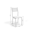 Kit 4 Cadeiras Metal Munique Kappesberg Cromado/capuccino