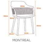 Kit 4 Cadeiras Montreal Marcela Fratini Almofada Em Pu Estrut