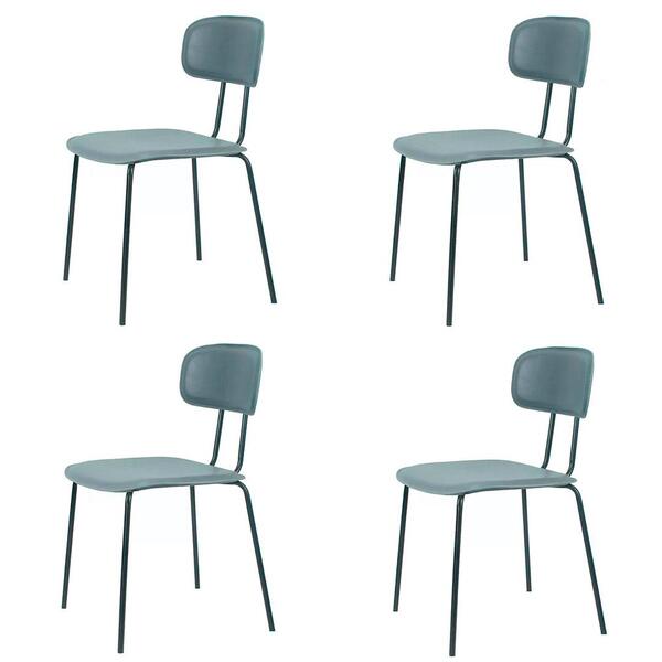 Kit 4 Cadeiras New York Fratini Revestido Em Poliuretano (pu)