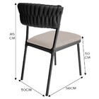 Kit 4 Cadeiras Nice Alumínio Tricô Náutico Área Gourmet Acess