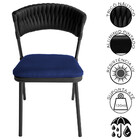 Kit 4 Cadeiras Nice Alumínio Tricô Náutico Área Gourmet Acess