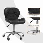 Kit 4 Cadeiras Office Eiffel Slim Ajustável Base Giratória -