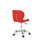 Kit 4 Cadeiras Office Eiffel Slim Base Giratória Vermelha