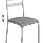 Kit 4 Cadeiras Para Cozinha E Sala De Jantar 541.sli Branco/c