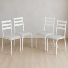 Kit 4 Cadeiras Para Cozinha E Sala De Jantar 541.sli Branco/c