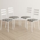 Kit 4 Cadeiras Para Cozinha E Sala De Jantar 541.sli Branco/p