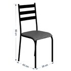 Kit 4 Cadeiras Para Cozinha E Sala De Jantar 541.sli Preto/ci