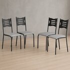 Kit 4 Cadeiras Para Cozinha E Sala De Jantar 542.slp Preto/ci