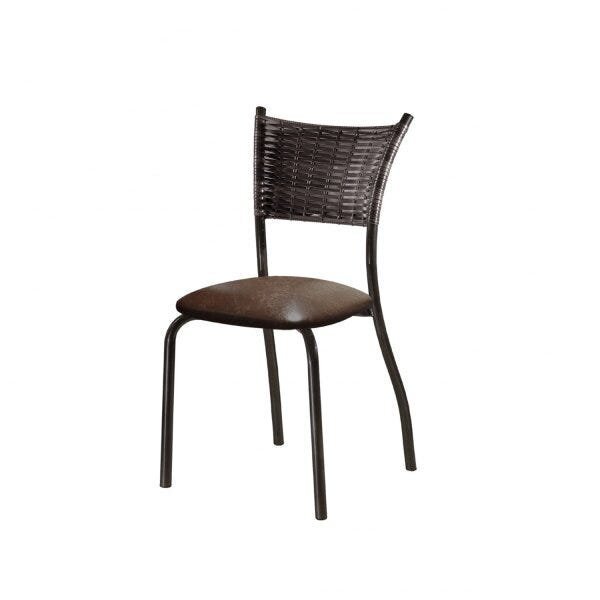 Kit 4 Cadeiras Para Cozinha Em Aço E Junco Espanha Mais Decor