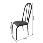 Kit 4 Cadeiras Para Cozinha Requinte Preto/bege 381 - Wj Desi