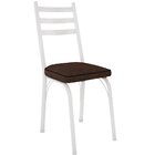 Kit 4 Cadeiras Para Cozinha Tubular D-13 Nara De Aço Branco/i