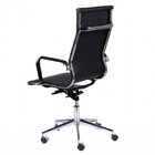 Kit 4 Cadeiras Para Escritório Alta Esteirinha Corino Base Ro